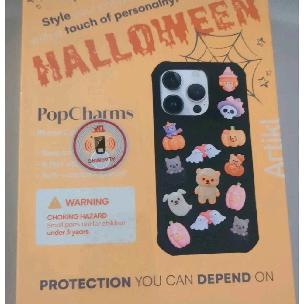NEW Artikl iPhone 16 Pro Max Cell Case Phone Halloween Charms Ghost Mummy Witch